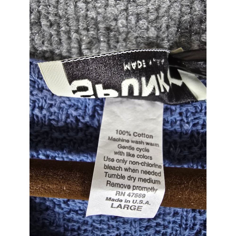 SPUNKY made in USA Textured Knit Short Sleeve Top Women's Large - Picture 6 of 7